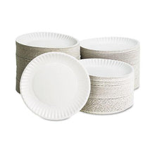 Load image into Gallery viewer, AJM 9 Inch White Paper Plates 10 100ct Bags
